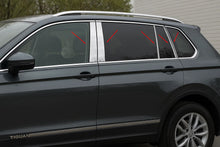 Stainless Steel Door Pillar Trim (10 pcs) for Volkswagen Tiguan 2016-2023 - image 1