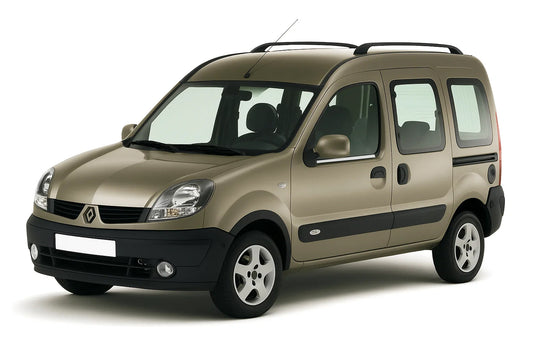 Exterior window trim (2 pcs, stainless steel) for Renault Kangoo 1998-2008 - image 1