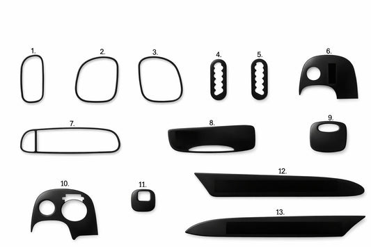 Dashboard Trim Covers (Meric) for Chevrolet Corvette C5 1997-2004 - image 1