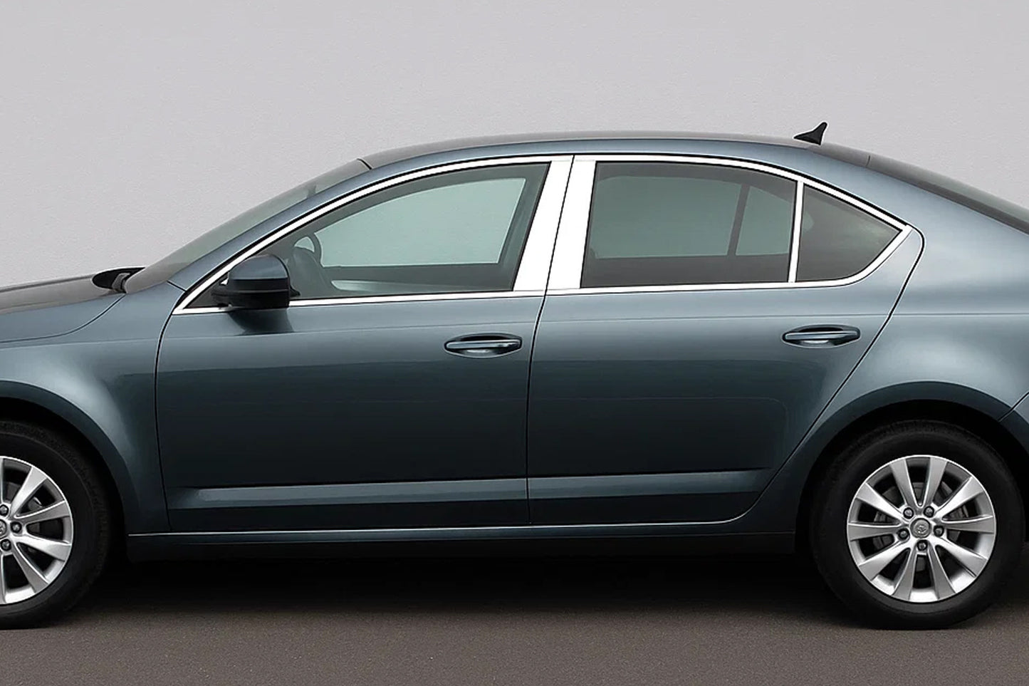 Stainless Steel Door Pillar Trim (6 pcs) for Skoda Octavia III A7 2013-2019 - image 1