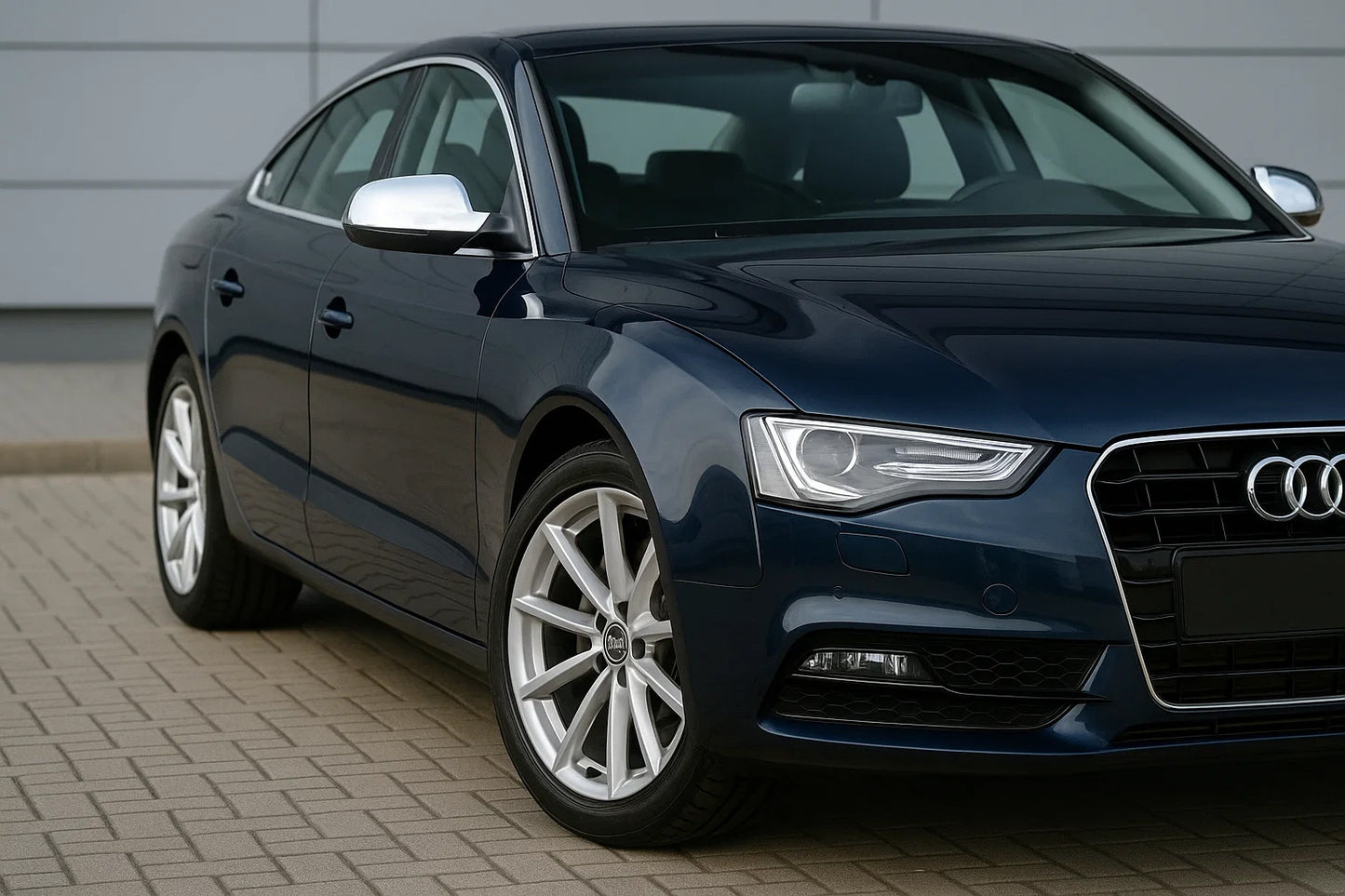 Mirror Covers 2010-2015 (2 pcs, Stainless Steel) for Audi A5 2007-2015 - image 1