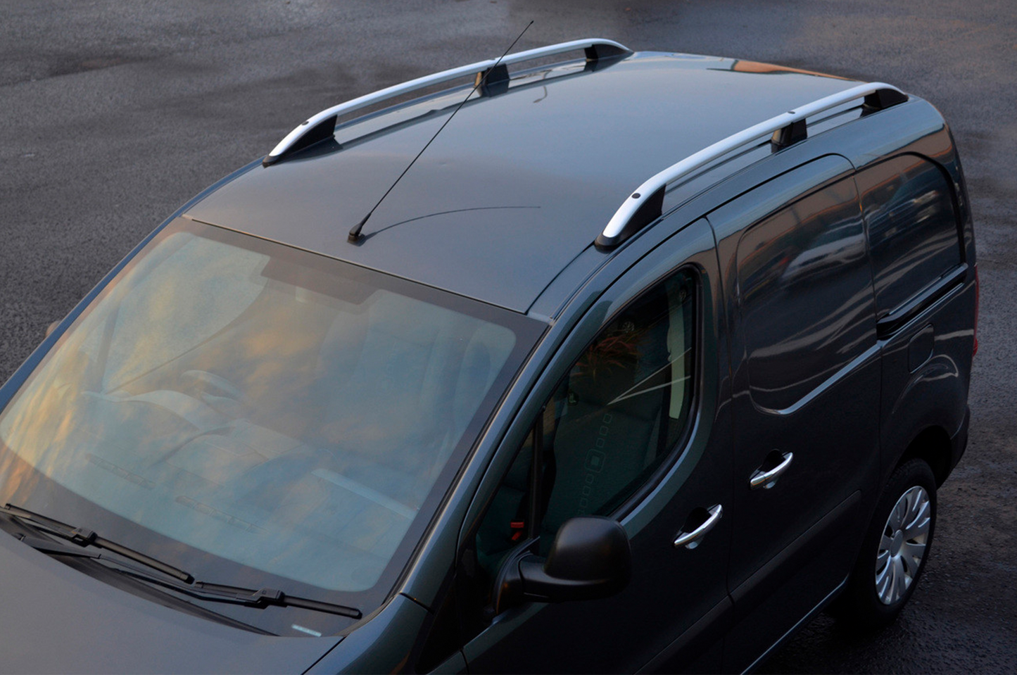 Roof Rails Skyport (matte grey) for Peugeot Partner Tepee 2008-2018 - image 1