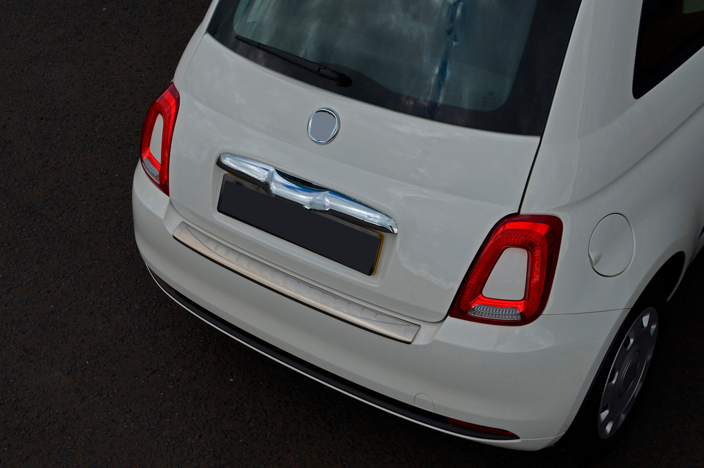 Rear bumper protector 3D/Cabrio (OmsaLine, stainless steel) for Fiat 500/500L 2013-2022 - image 4