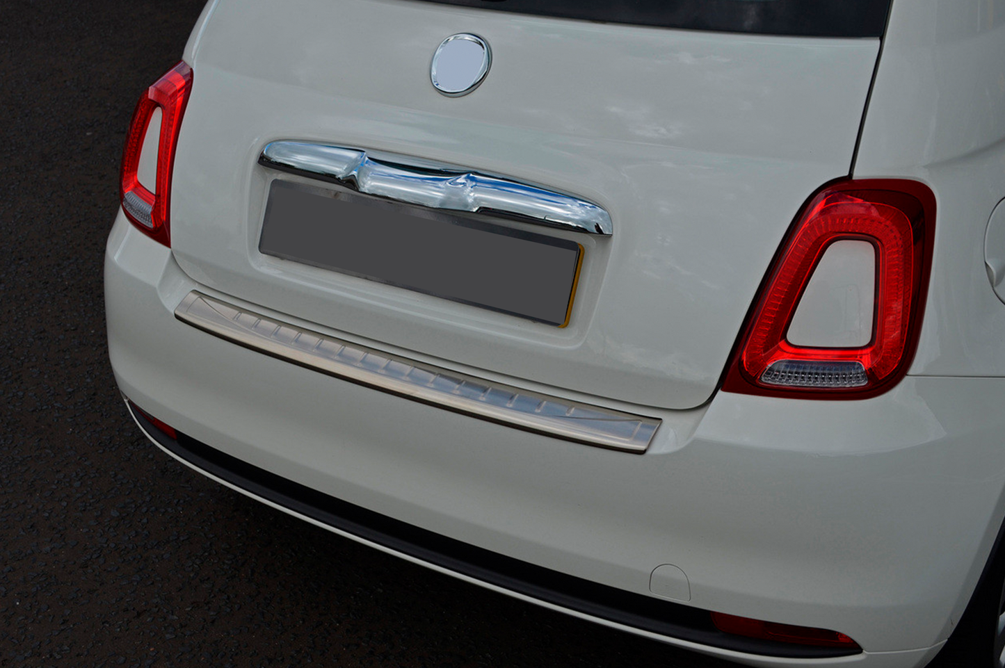 Rear bumper protector 3D/Cabrio (OmsaLine, stainless steel) for Fiat 500/500L 2013-2022 - image 5