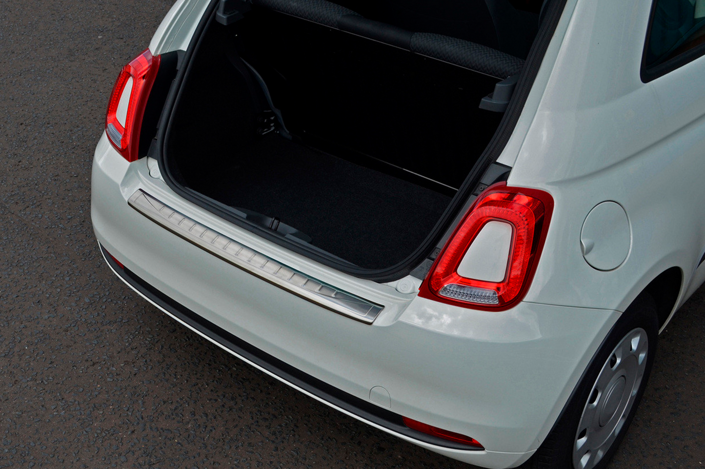 Rear bumper protector 3D/Cabrio (OmsaLine, stainless steel) for Fiat 500/500L 2013-2022 - image 8
