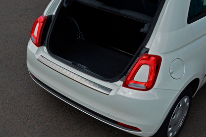 Rear bumper protector 3D/Cabrio (OmsaLine, stainless steel) for Fiat 500/500L 2013-2022 - image 8