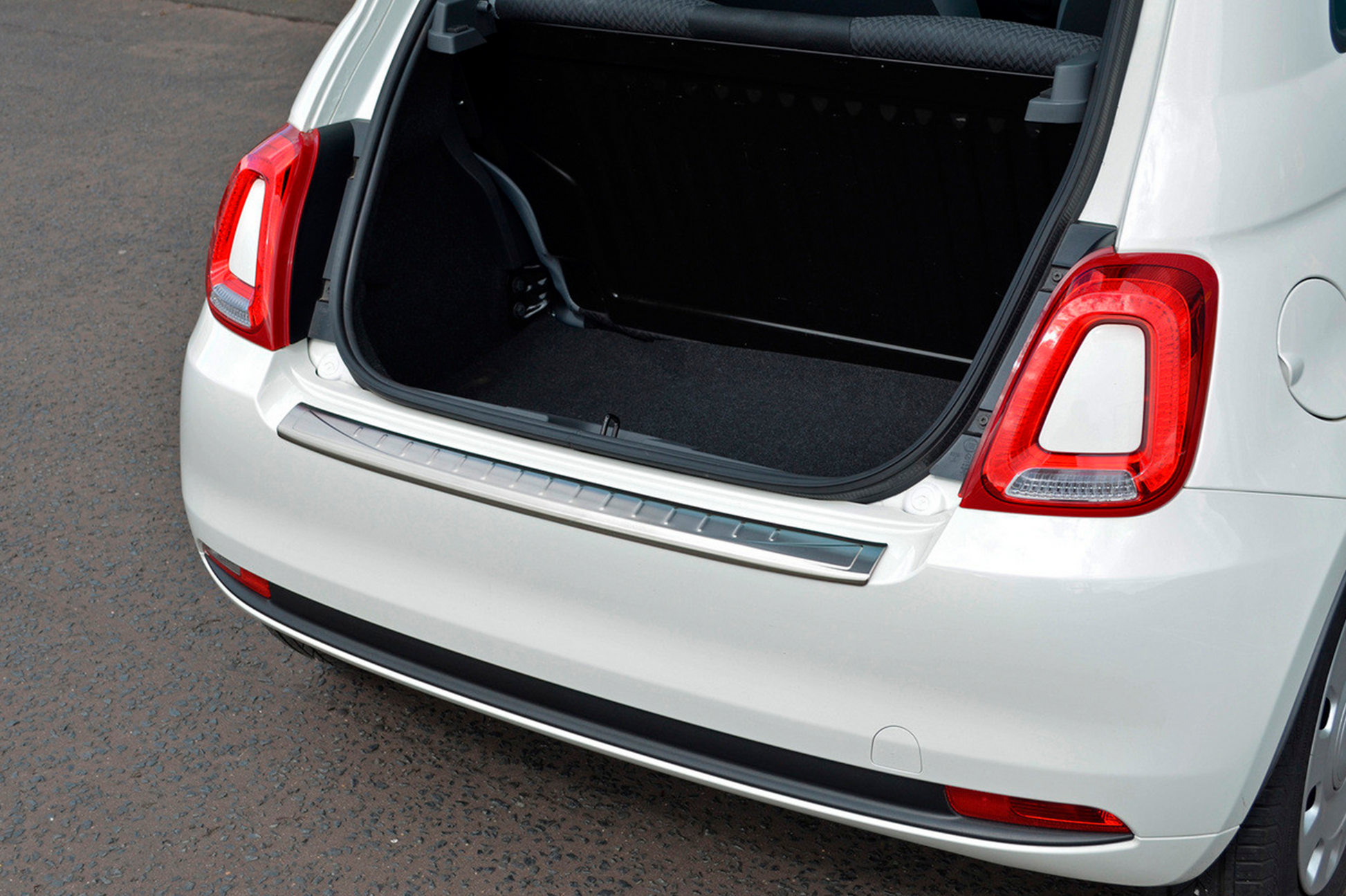 Rear bumper protector 3D/Cabrio (OmsaLine, stainless steel) for Fiat 500/500L 2013-2022 - image 7