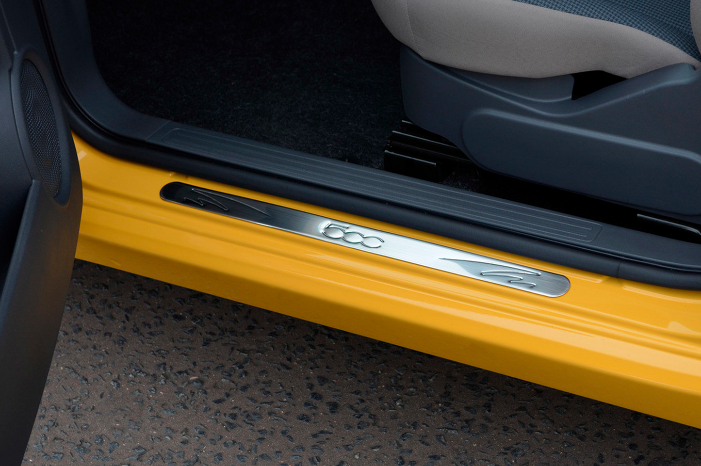 Door Sill Protectors 500 (OmsaLine, 2 pcs, Stainless Steel) for Fiat 500/500L 2013-2022 - image 3