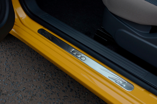 Door Sill Protectors 500 (OmsaLine, 2 pcs, Stainless Steel) for Fiat 500/500L 2013-2022 - image 1