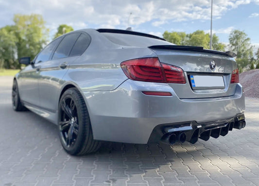 Rear Diffuser CS-Style DPT (for M5, Gloss Black, Vacuum Formed) for BMW 5 Series F10/F11 2010–2016 - image 1