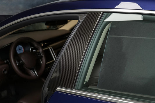 Carbon Door Pillar Covers (2013-2017) for Maserati Quattroporte 2013-2023 - image 1