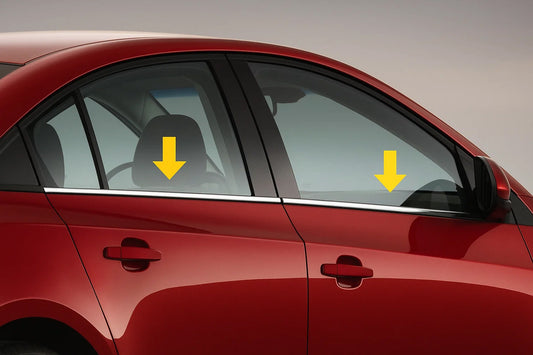 Exterior Window Trim Stainless Steel (Sedan, 4 pcs) for Renault Symbol 1999-2008 - image 1