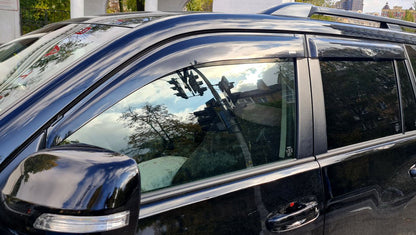 Window Deflectors 11 cm (4 pcs, HIC) for Toyota Land Cruiser Prado 150 2009-2023 - image 1