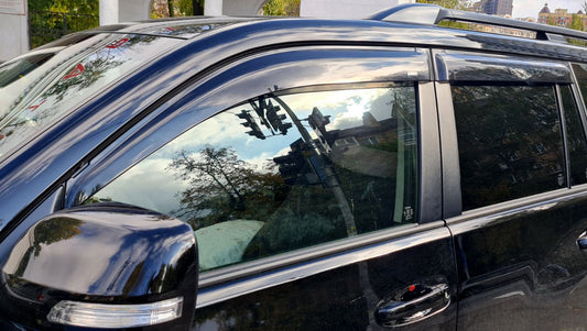 Window Deflectors 11 cm (4 pcs, HIC) for Toyota Land Cruiser Prado 150 2009-2023 - image 1