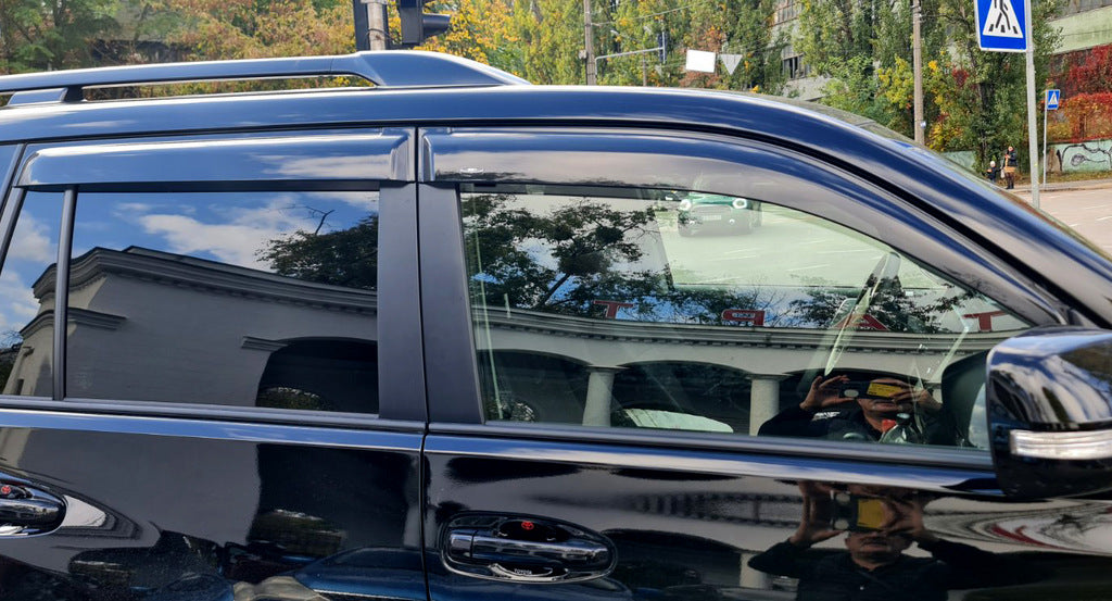 Window Deflectors 11 cm (4 pcs, HIC) for Toyota Land Cruiser Prado 150 2009-2023 - image 2