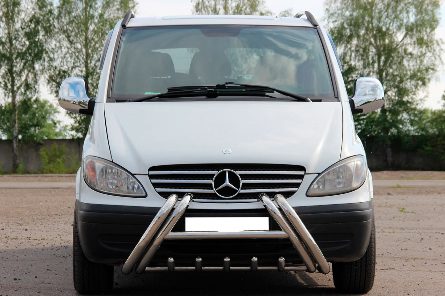 Bull Bar WT01 (Stainless Steel) for Mercedes Vito W639 2004-2014 - image 3