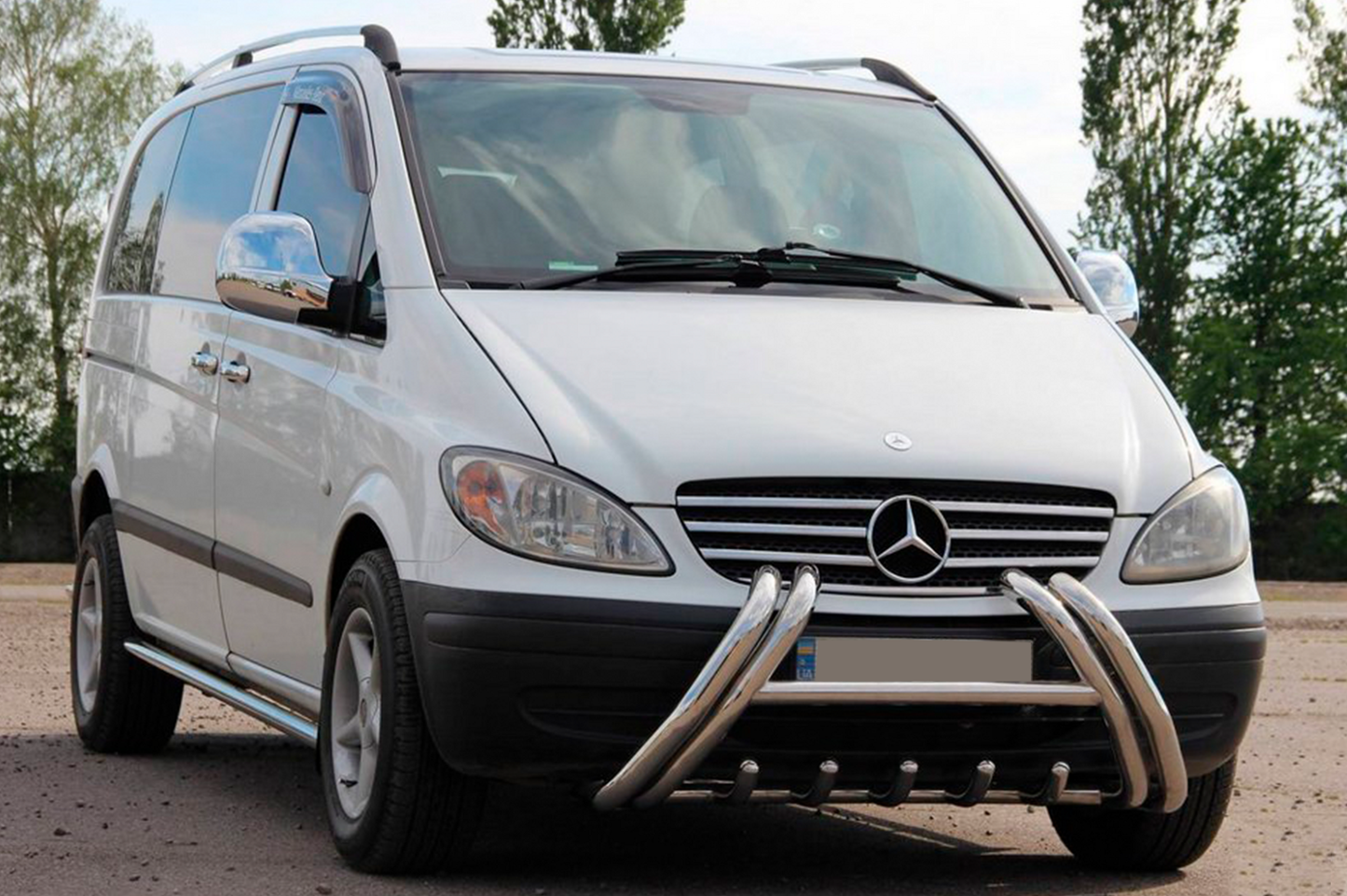 Bull Bar WT01 (Stainless Steel) for Mercedes Viano 2004-2014 - image 1