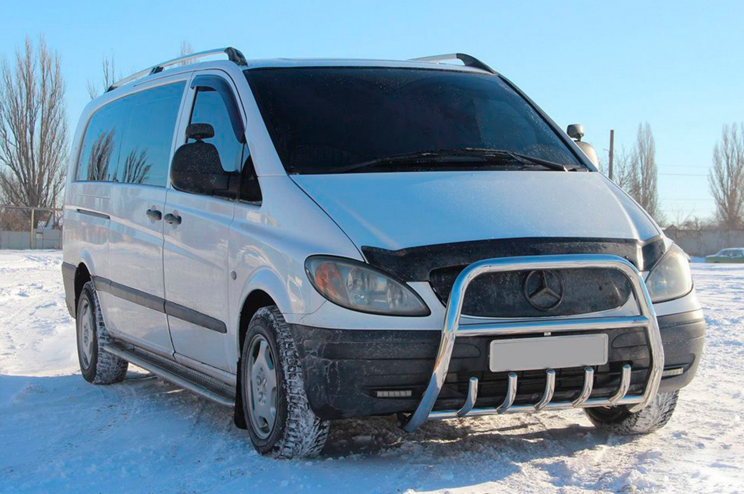 Bull Bar XL-WT025 (Stainless Steel) for Mercedes Vito W639 2004-2014 - image 1