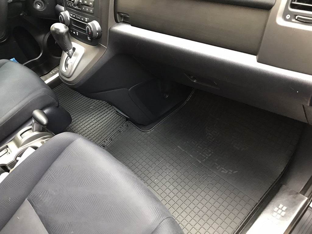 Rubber mats with a border (4 pcs., Polytep) for Honda CRV 2007-2011 - Reelken Auto