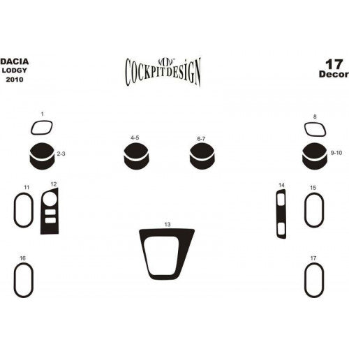 Dashboard Trim Covers for Dacia Lodgy 2012-2022 - image 2