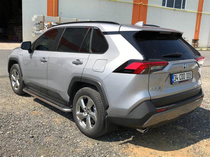 Maydos V2 side sills (2 pcs., aluminum with stainless steel) for Toyota Rav 4 2019- - Reelken Auto