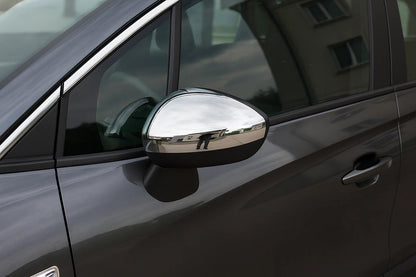 Mirror Covers (2 pcs, Stainless Steel) for Opel Crossland X 2017-2024 - image 6