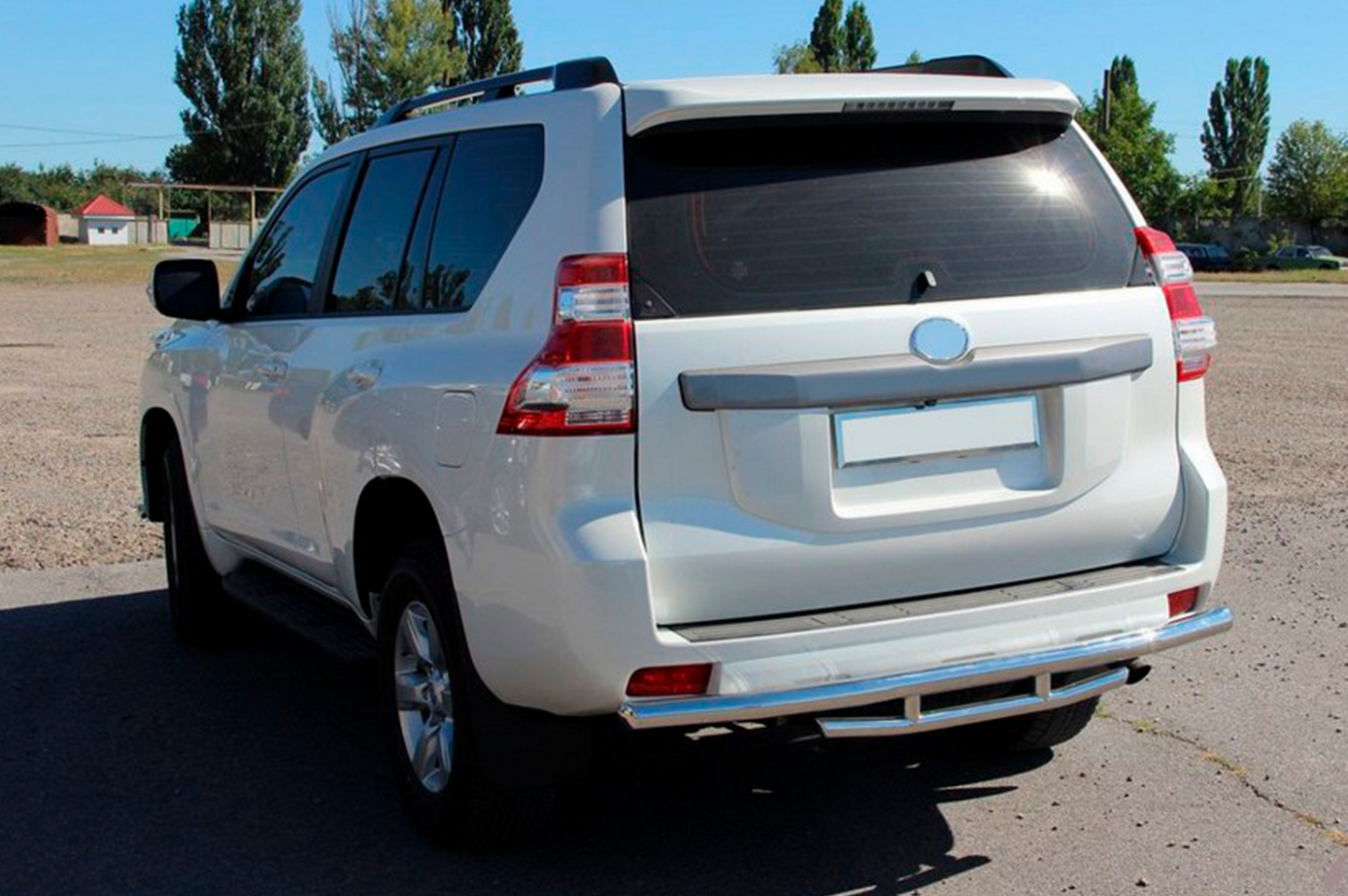 Rear Bar AK002-2v1 (Stainless Steel) for Toyota Land Cruiser Prado 150 2009-2023 - image 2