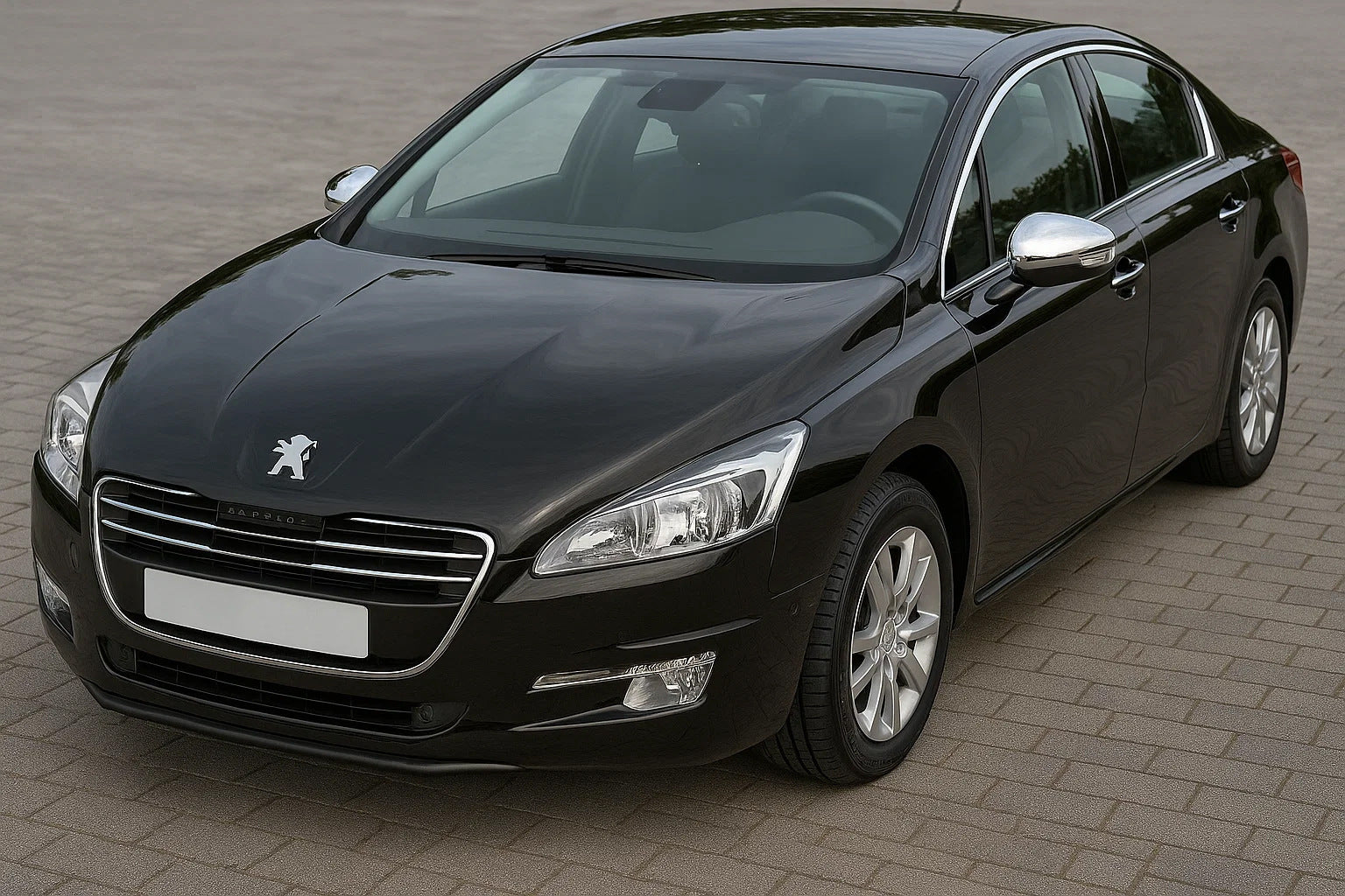 Mirror Covers (2 pcs, Stainless Steel) for Peugeot 508 2010-2018 - image 2