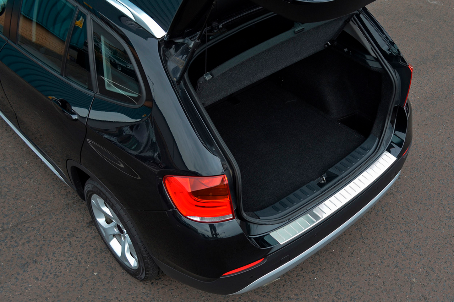 Rear Bumper Protector OmsaLine Stainless Steel for BMW X1 E84 2009-2015 - image 1