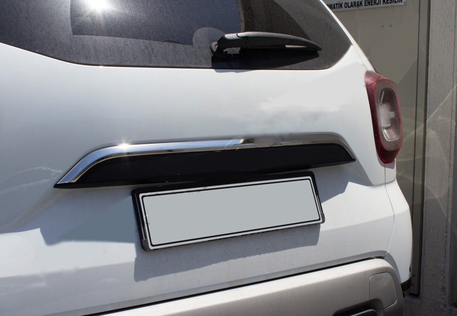 Chrome trim above license plate (stainless steel) for Renault Duster 2018-2024 - image 1