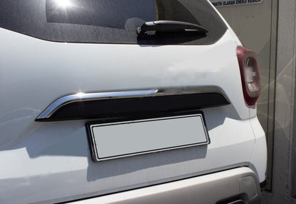 Chrome trim above license plate (stainless steel) for Renault Duster 2018-2024 - image 1