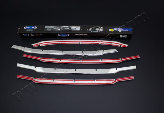 Grille Trim Covers OmsaLine (2018↗, 4 pcs, Stainless Steel) for Ford Courier 2014-2023 - image 2