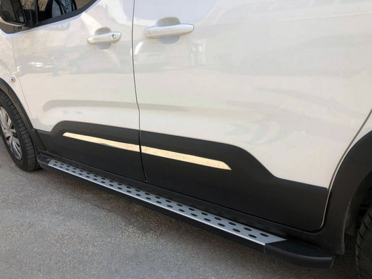 Covers for door molding (stainless steel) for Peugeot Partner/Rifter 2019↗ - image 1