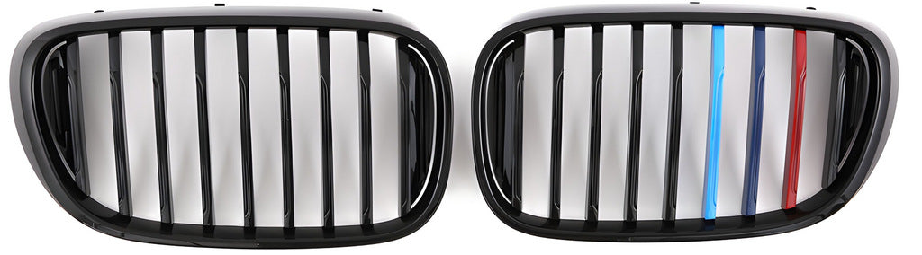 Kidney Grilles 1 Bar (2016-2019, M-Color) for BMW 7 Series G11/G12 2015-2022 - image 2