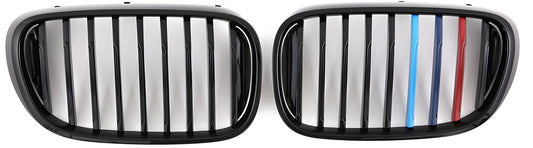 Kidney Grilles 1 Bar (2016-2019, M-Color) for BMW 7 Series G11/G12 2015-2022 - image 2