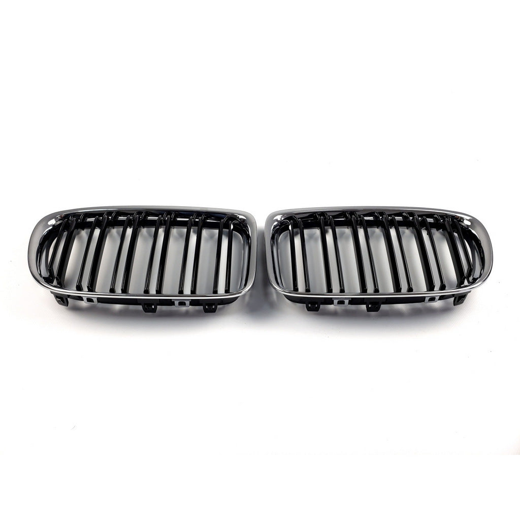 Kidneys M-Look (Gloss Black with Chrome Trim) for BMW X1 E84 2009-2015 - image 4