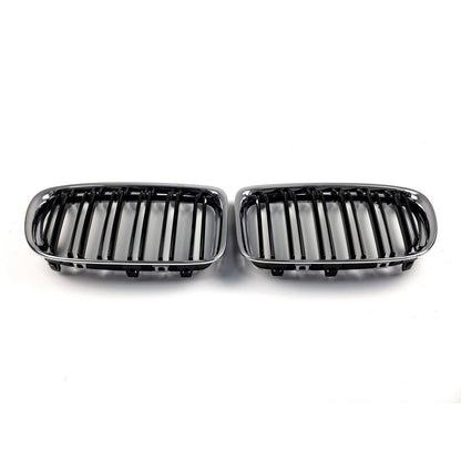 Kidneys M-Look (Gloss Black with Chrome Trim) for BMW X1 E84 2009-2015 - image 4