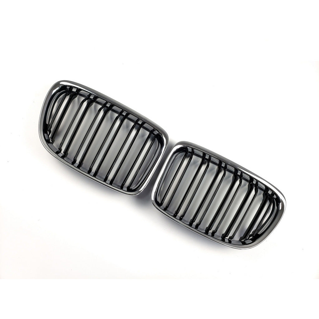 Kidneys M-Look (Gloss Black with Chrome Trim) for BMW X1 E84 2009-2015 - image 3