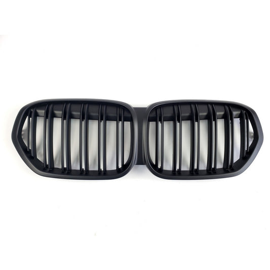 Kidney Grilles M-Look (2020-2022, Black Matte) for BMW X1 F48 2015-2022 - image 2