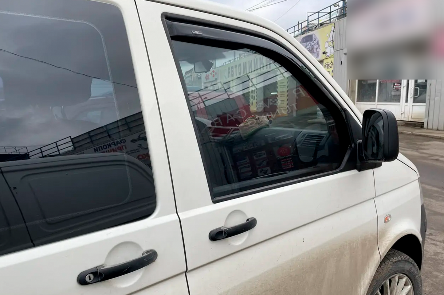 In-channel window deflectors (2 pcs, HIC) for Volkswagen T5 2010-2015 - image 9