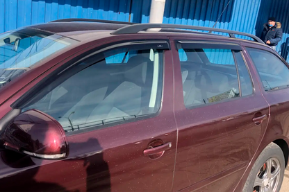 Window Deflectors WG (4 pcs, HIC) for Skoda Superb 2009-2015 - image 1