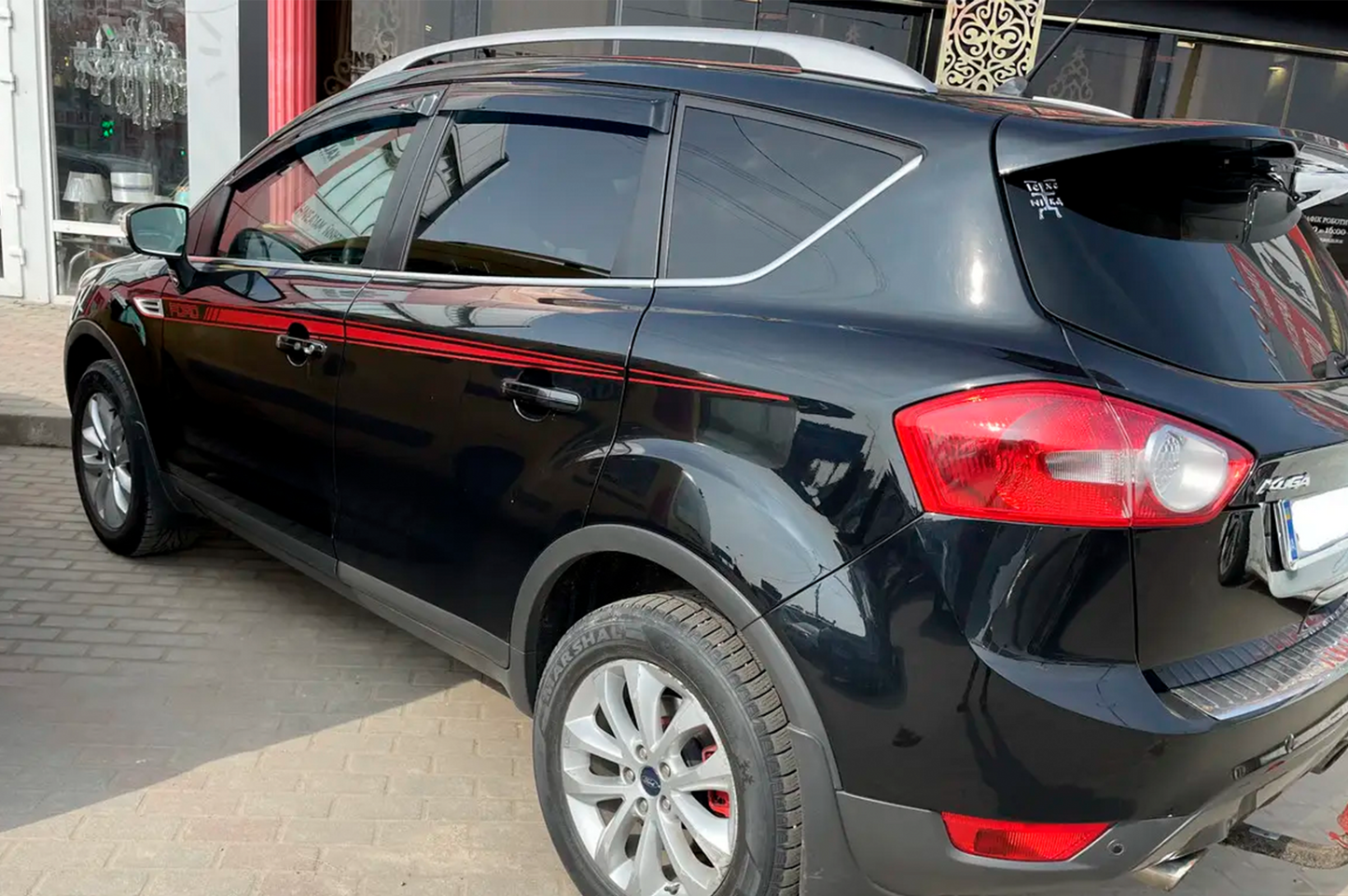 Window Deflectors (4 pcs, HIC) for Ford Kuga 2008-2013 - image 3