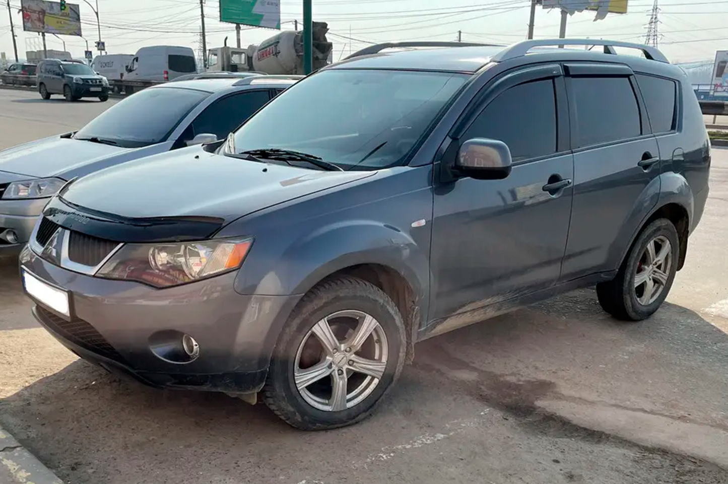 Window Deflectors (4 pcs, HIC) for Mitsubishi Outlander 2006-2012 - image 1