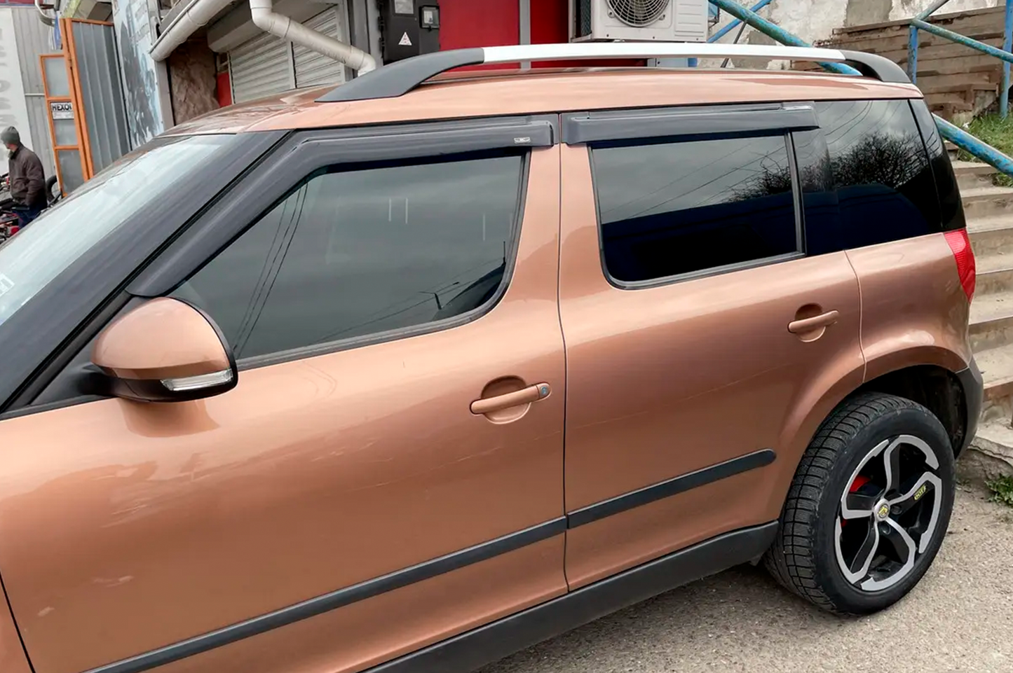 Window Deflectors (4 pcs, HIC) for Skoda Yeti 2009-2017 - image 1