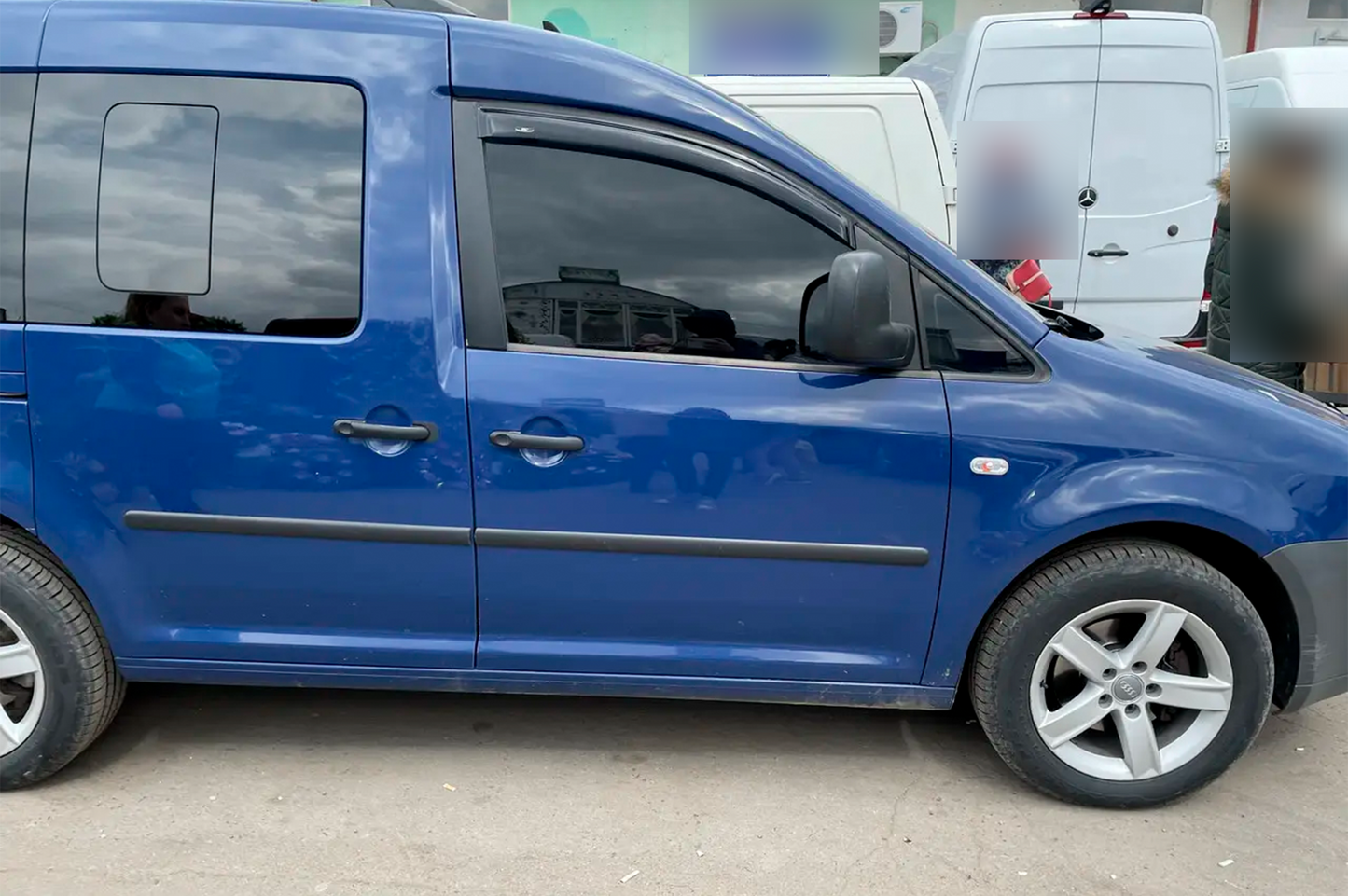 Window Deflectors (2 pcs, HIC) for Volkswagen Caddy 2004-2010 - image 2