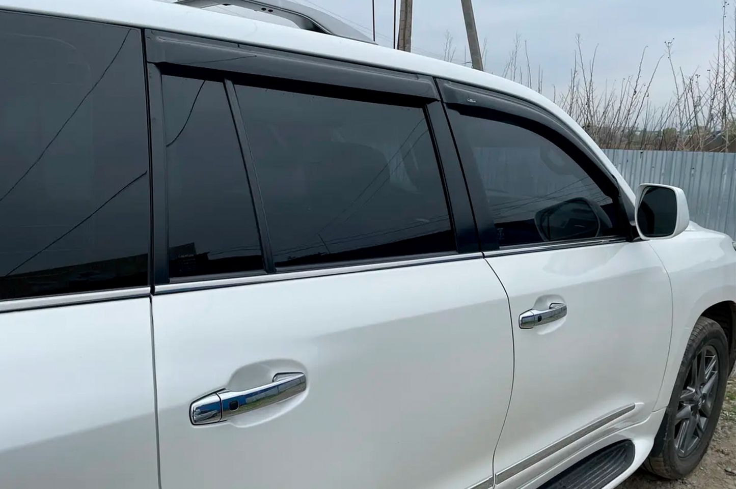 Window Deflectors 8 cm (4 pcs, HIC) for Lexus LX570/450d 2008-2022 - image 1