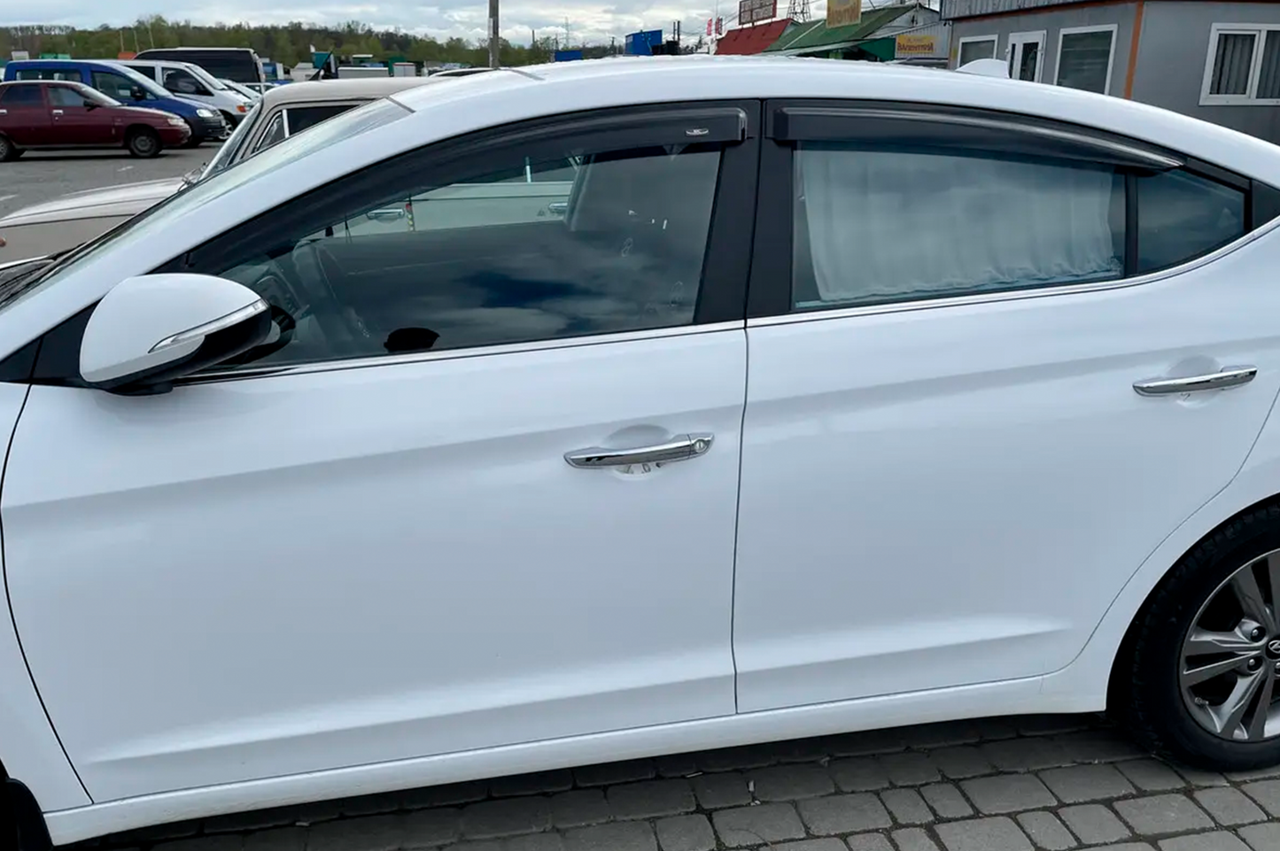 Window Deflectors (4 pcs, HIC) for Hyundai Elantra (AD) 2015-2020 - image 1