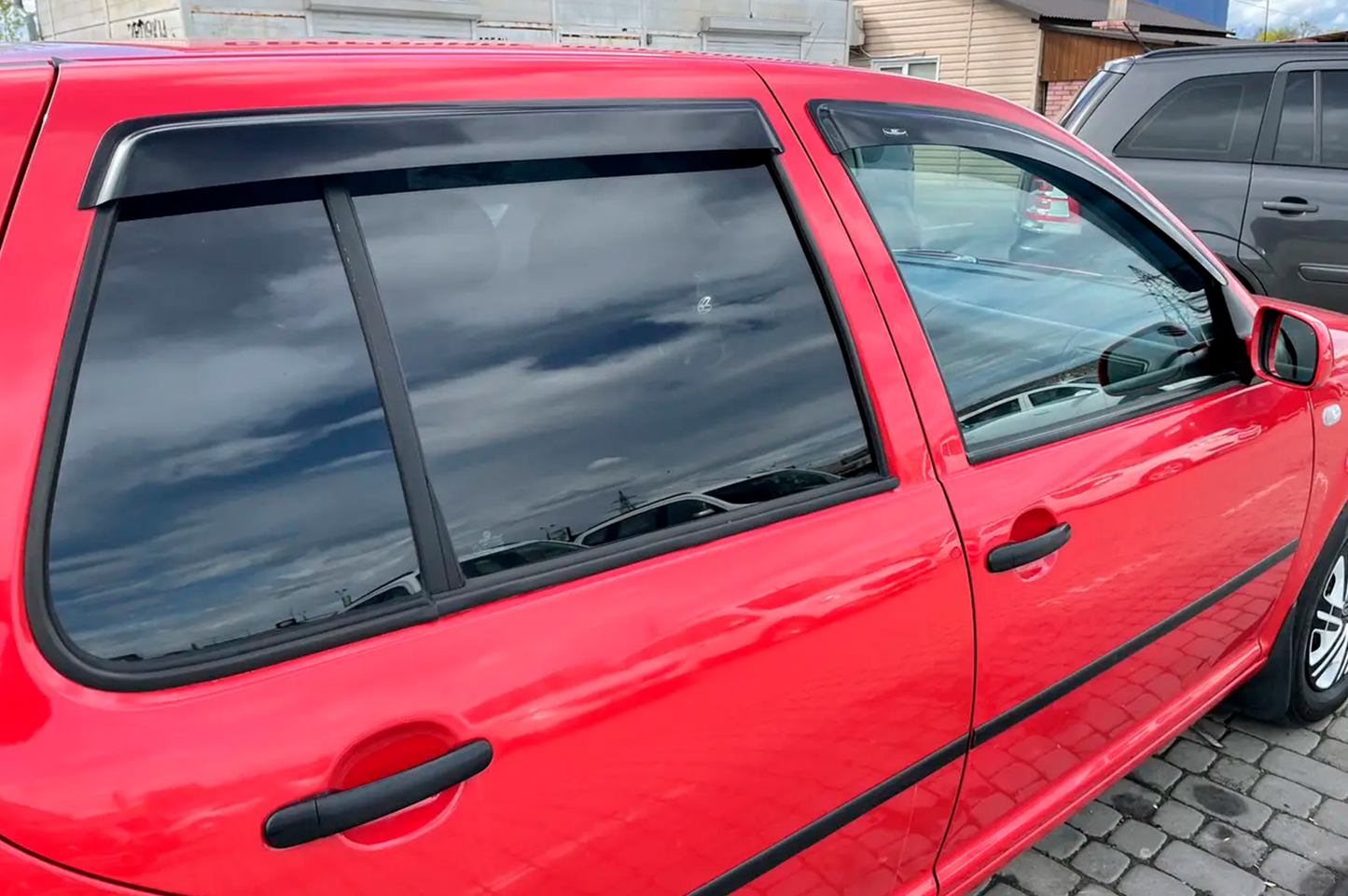 Window Deflectors HB (4 pcs, HIC) for Volkswagen Golf 4 1997-2006 - image 3
