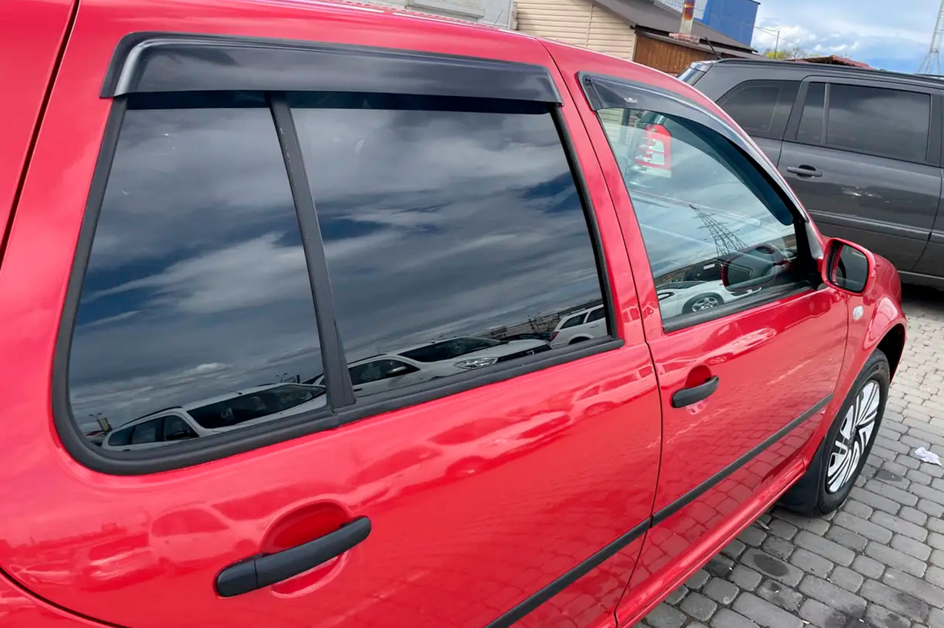 Window Deflectors HB (4 pcs, HIC) for Volkswagen Golf 4 1997-2006 - image 4