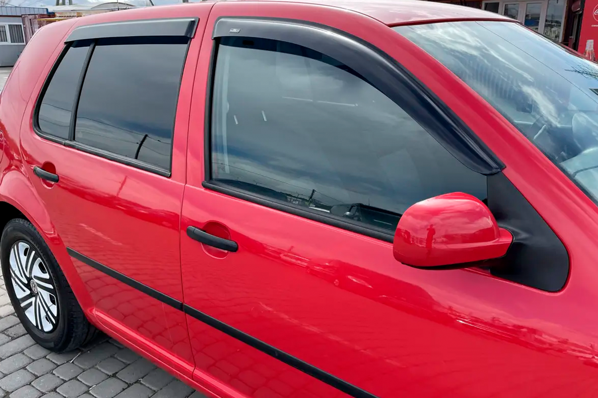 Window Deflectors HB (4 pcs, HIC) for Volkswagen Golf 4 1997-2006 - image 6